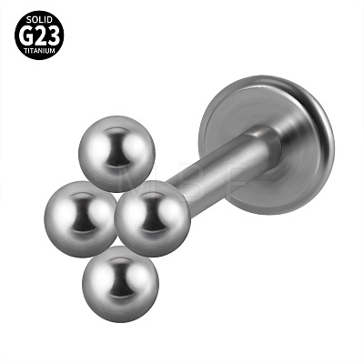 G23 Titanium Threadless Labrets for Women Men WG33C7B-51-1