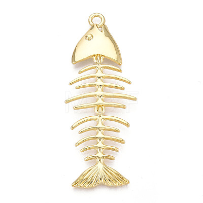 Brass Big Pendants X-KK-N268-02G-1