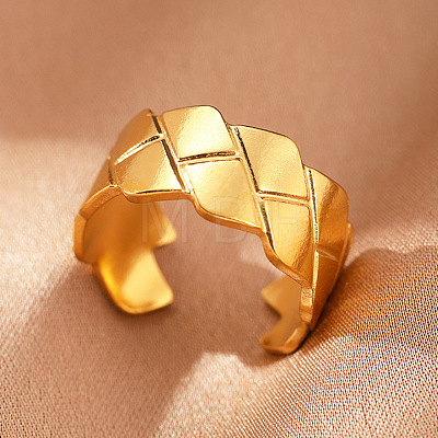 304 Stainless Steel Cuff Rings FS-WGFBCF4-11-1