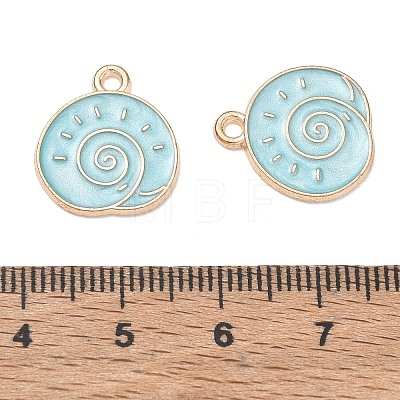 Alloy Enamel Pendants AL-CBAE435-12G-01-1