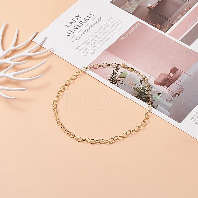 Brass Cable Chain Necklace for Men Women X-NJEW-JN03735-1