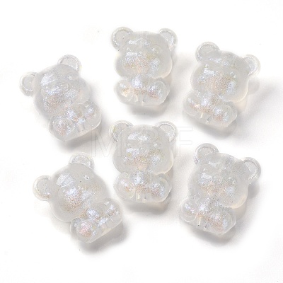 Luminous Transparent Acrylic Beads OACR-G033-06D-01-1