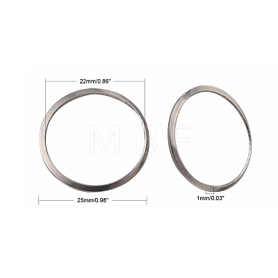 201 Stainless Steel Linking Rings X-STAS-F192-001P-03-1