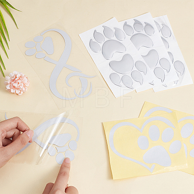 3 Styles Waterproof PVC Self Adhesive Sticker DIY-FH0004-67-1