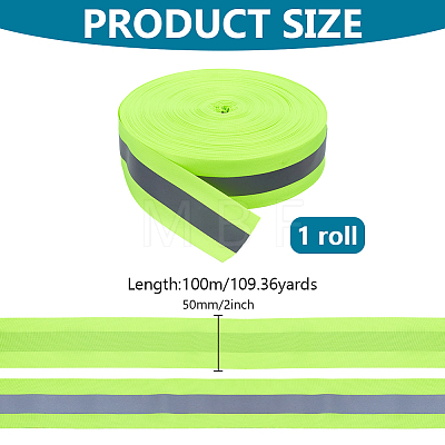 100M Polyester Reflective Ribbon OCOR-WA0001-01-1