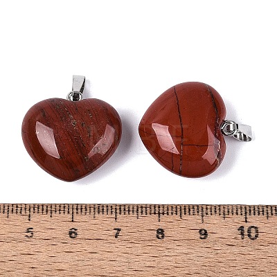 Natural Red Jasper Pendants G-N362-05P-12-1