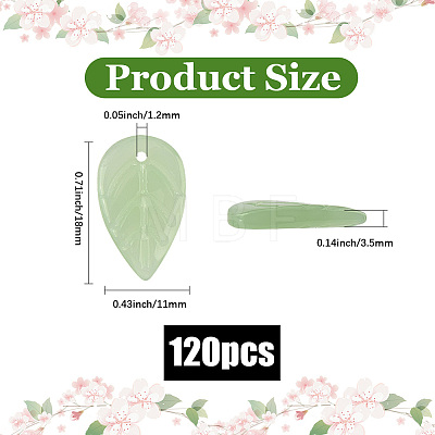 120Pcs Handmade Lampwork Pendants LAMP-PA0001-24A-1