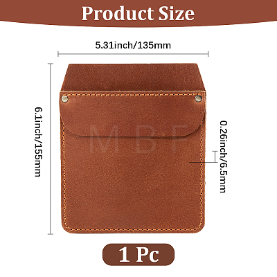 Cowhide Pocket Sleeve for Pens and Tools DIY-WH20007-781A-1