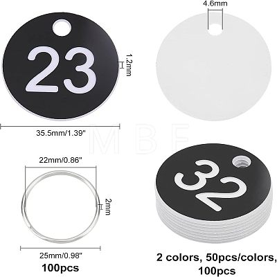 Olycraft Number Tag Set DIY-OC0007-34-1