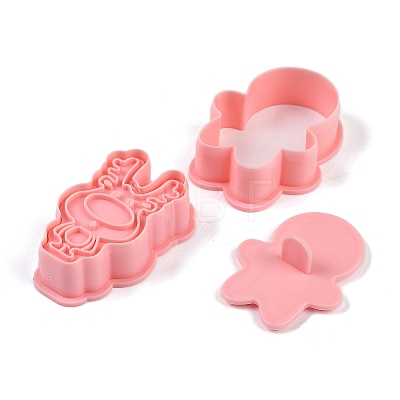 Christmas Plastic Cookie Candy Food Cutters Molds DIY-K080-01-1