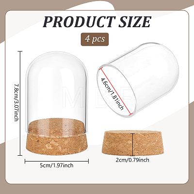 Glass Dome Cover CON-WH0110-320B-1