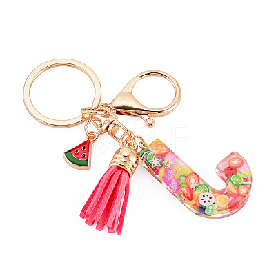 Fruit Series Letter Resin Keychains KEYC-TAC0033-02J-1