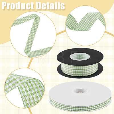 2 Rolls 2 Styles Polyester Ribbon OCOR-ME0002-02A-1