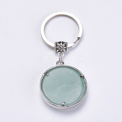 Natural Green Aventurine Keychain KEYC-G043-B06-1