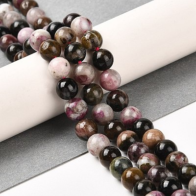 Natural Tourmaline Beads Strands G-B048-B02-01-1