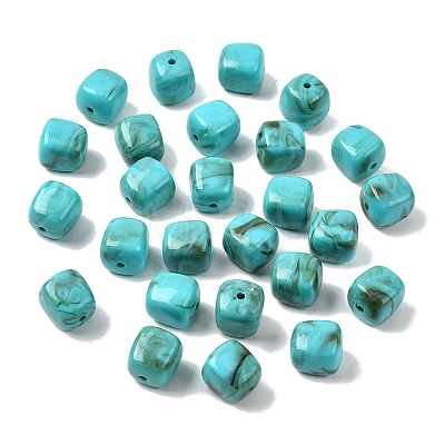 Opaque Acrylic Beads X-OACR-D320-01P-1
