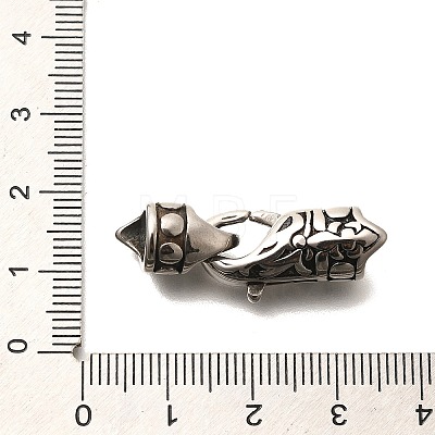 304 Stainless Steel Fold Over Clasps STAS-R140-14AS-02-1