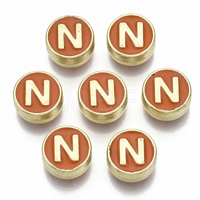 Alloy Enamel Beads X-ENAM-S122-028N-NR-1