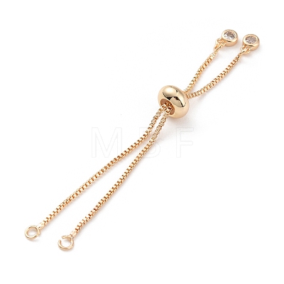 Rack Plating Brass Box Chain Link Bracelet Making KK-A183-03G-1