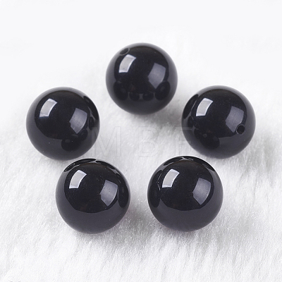 Natural Black Onyx Beads G-K275-13-10mm-1