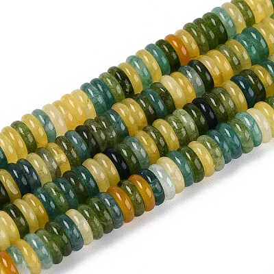 Dyed Natural White Jade Beads Strands G-T142-6mm-05D-1