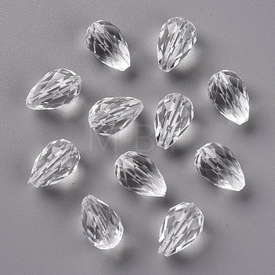 Transparent Acrylic Beads X-TACR-S128-01-1