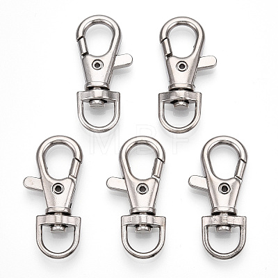 Alloy Swivel Lobster Claw Clasps PALLOY-T088-01P-1