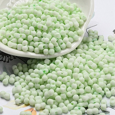 Macaron Color Opaque Frosted Glass Seed Beads SEED-K009-12B-06-1