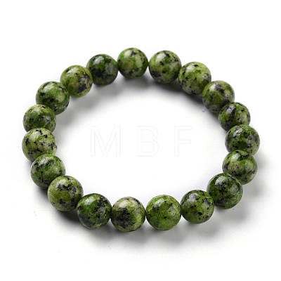 Dyed Natural Jade Beads Stretch Bracelets BJEW-G633-C-1