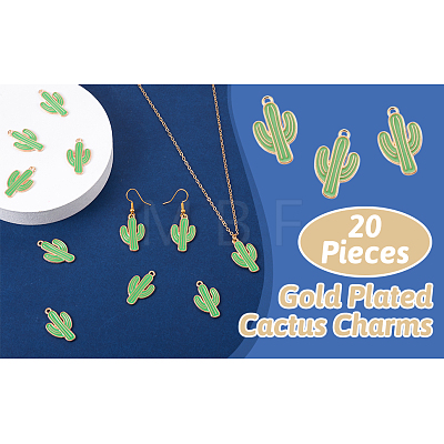 Light Gold Plated Alloy Enamel Pendants ENAM-PJ0001-02LG-RS-1