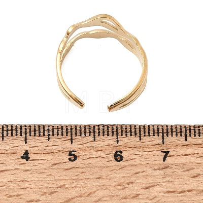 304 Stainless Steel Cuff Open Rings SA-CBA5136-02G-1