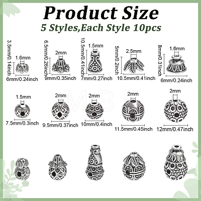 Tibetan Style Alloy 3 Hole Guru Beads TIBEB-ME0001-04-1