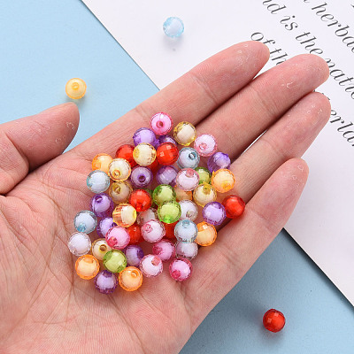 Transparent Acrylic Beads TACR-S152-21E-1
