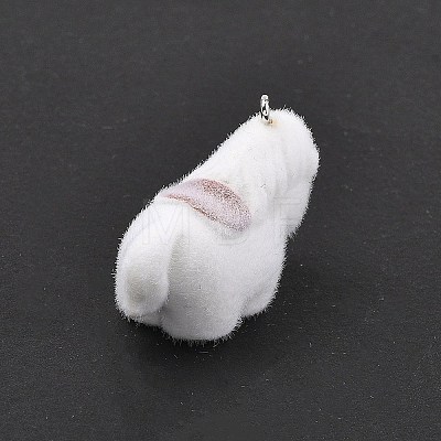 Flocky Resin Pendants FIND-A061-02E-1