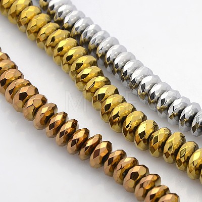 Electroplate Non-magnetic Synthetic Hematite Beads Strands G-J208H-M-1