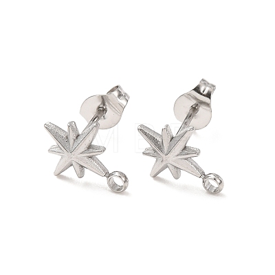304 Stainless Steel Stud Earrings STAS-K291-13A-P-1