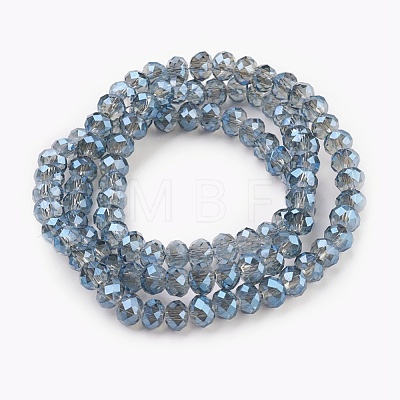 Electroplate Glass Beads Strands X-GLAA-K027-FR-A03-1