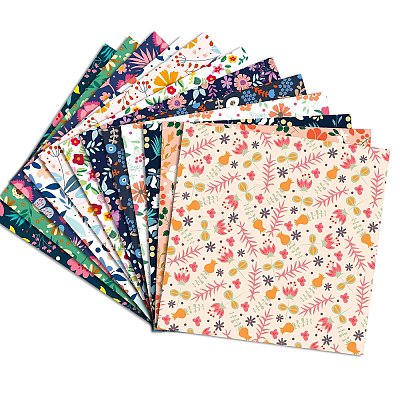 12 Sheets 12 Styles Scrapbooking Paper Pads DIY-C079-01H-1