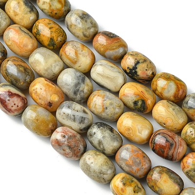 Barrel Shaped Gemstone Natural Crazy Lace Agate Beads Strands G-S114-08-1