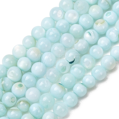 Dyed Natural Freshwater Shell Beads Strands SH-CBA2978-07A-01-1