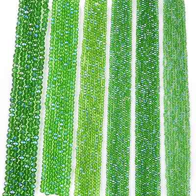 Electroplate Glass Beads Strands EGLA-A044-T1mm-L11-1