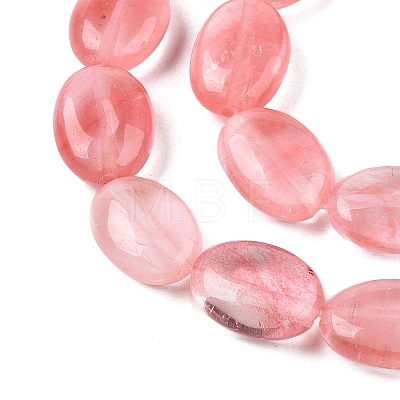 Cherry Quartz Glass Beads Strands G-M206-35-1