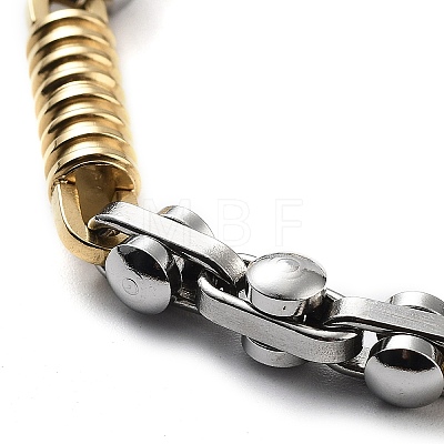 Vacuum Plating 304 Stainless Steel Link Chain Bracelet BJEW-Z023-01B-1