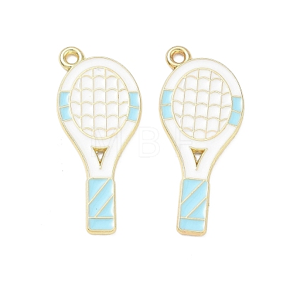 Tennis Alloy Enamel Pendants AL-CBA292F-02N-G-1