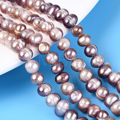 Natural Cultured Freshwater Pearl Beads Strands LS-PEAR-N013-05O-02-1