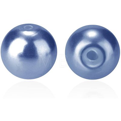 Pearlized Eco-Friendly Dyed Glass Pearl Round Bead HY-PH0002-12-B-1