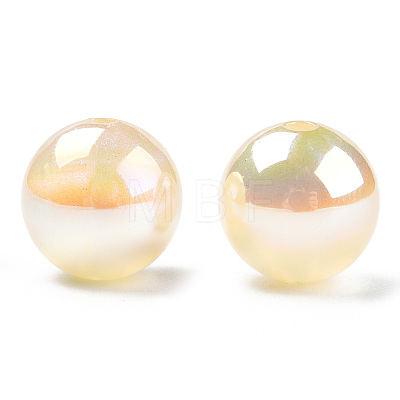 ABS Plastic Imitation Pearl Beads PACR-N013-01B-04-1