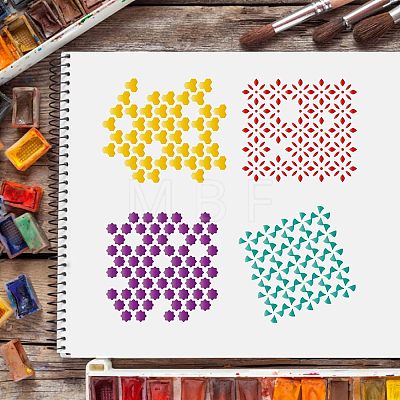 Plastic Reusable Drawing Painting Stencils Templates DIY-WH0172-324-1