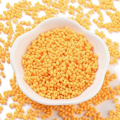 Baking Paint Glass Seed Beads SEED-A033-04K-1