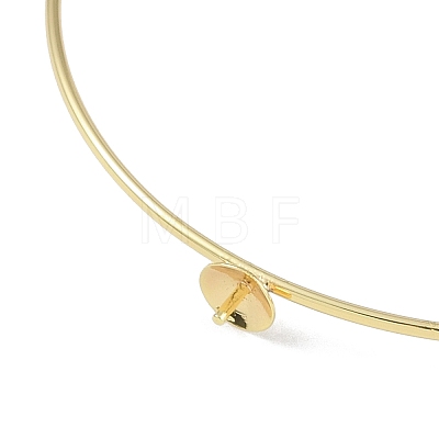 Brass Open Cuff Bangle Making KK-U020-15G-1